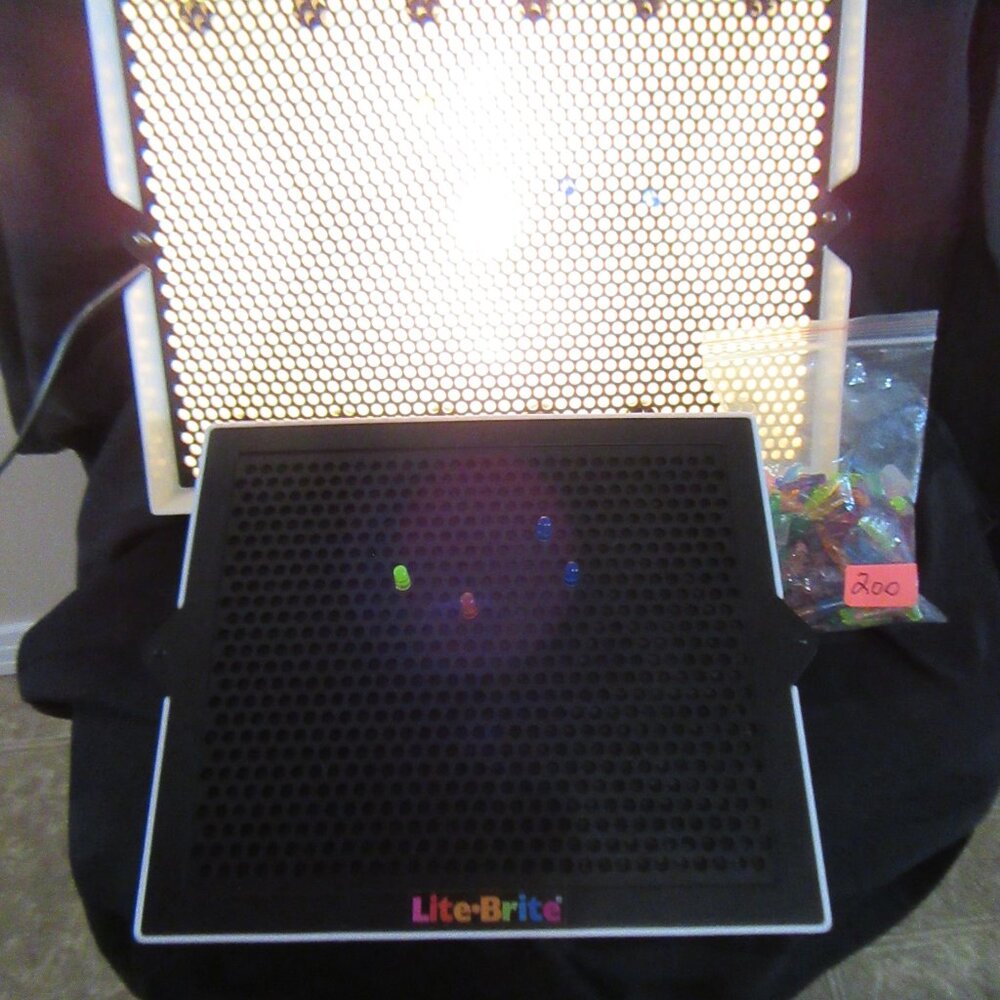 Travel Lite Brite Add on +Vintage Lite Brite 1993/1994 Milton Bradley FIRM PRICE